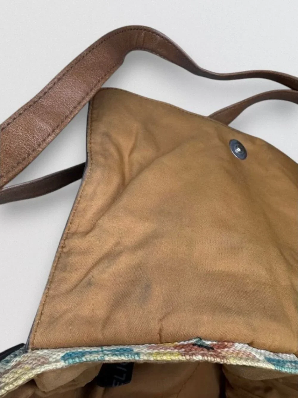 Floral Canvas Crossbody Bag Boho Messenger Adjustable Strap